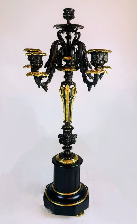 Antike Kerzenständer 1850er Restauriert